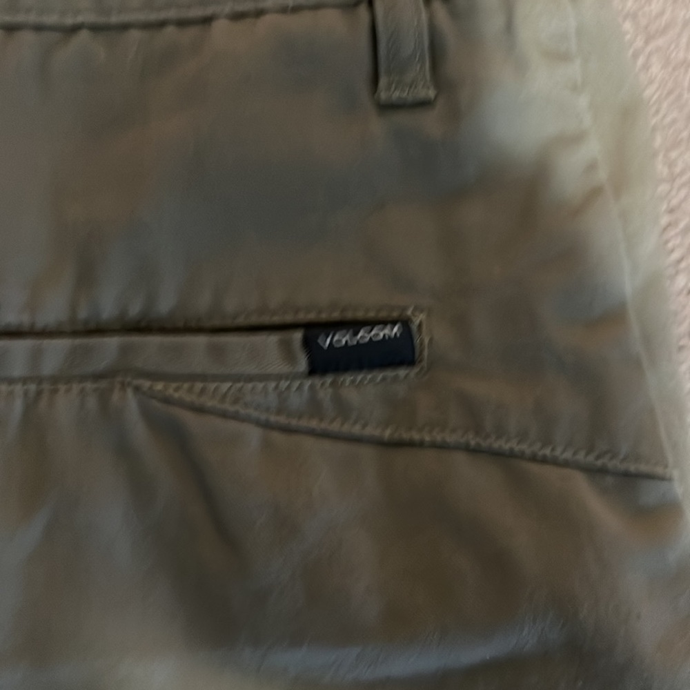 Volcom mens tan shorts-38 - Picture 4 of 5